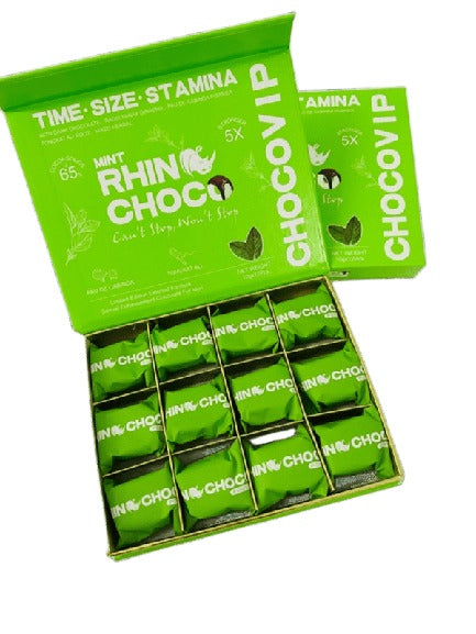 CHOCOLATES RHINOCHOCO SABOR MENTA 12 UNIDADES DE 10G