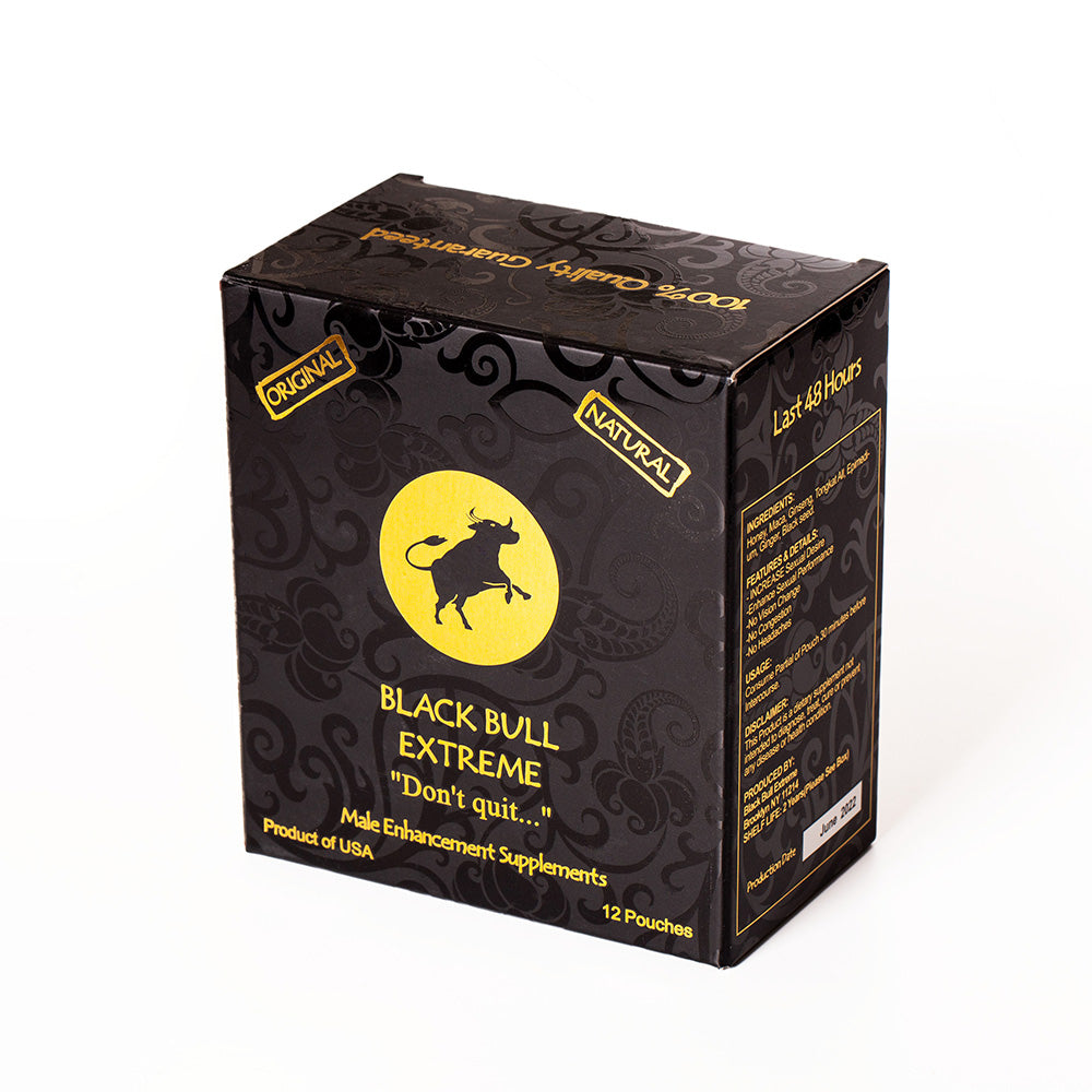MIEL BLACK BULL O TORO NEGRO 12 SOBRES DE 22G ORIGINAL