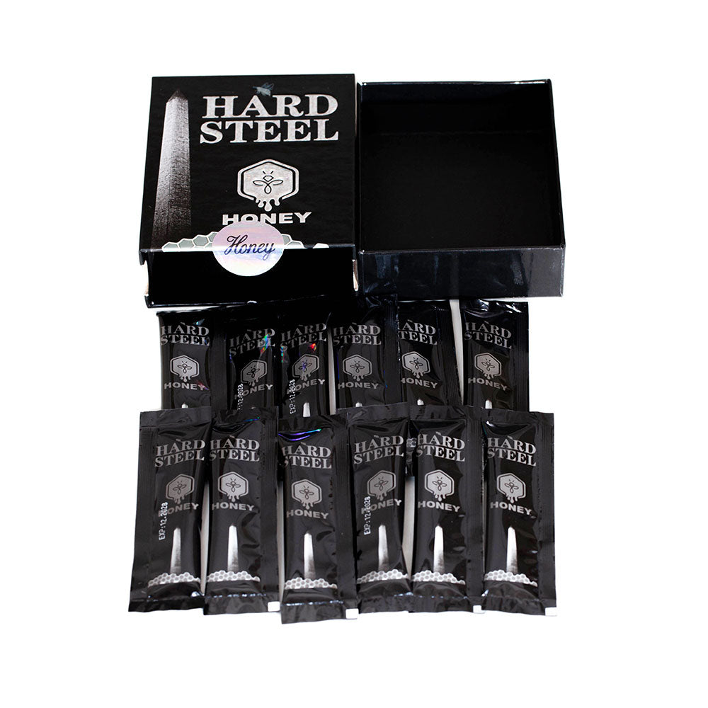 MIEL HARD STEEL 12 SOBRES DE 12G NATURALES
