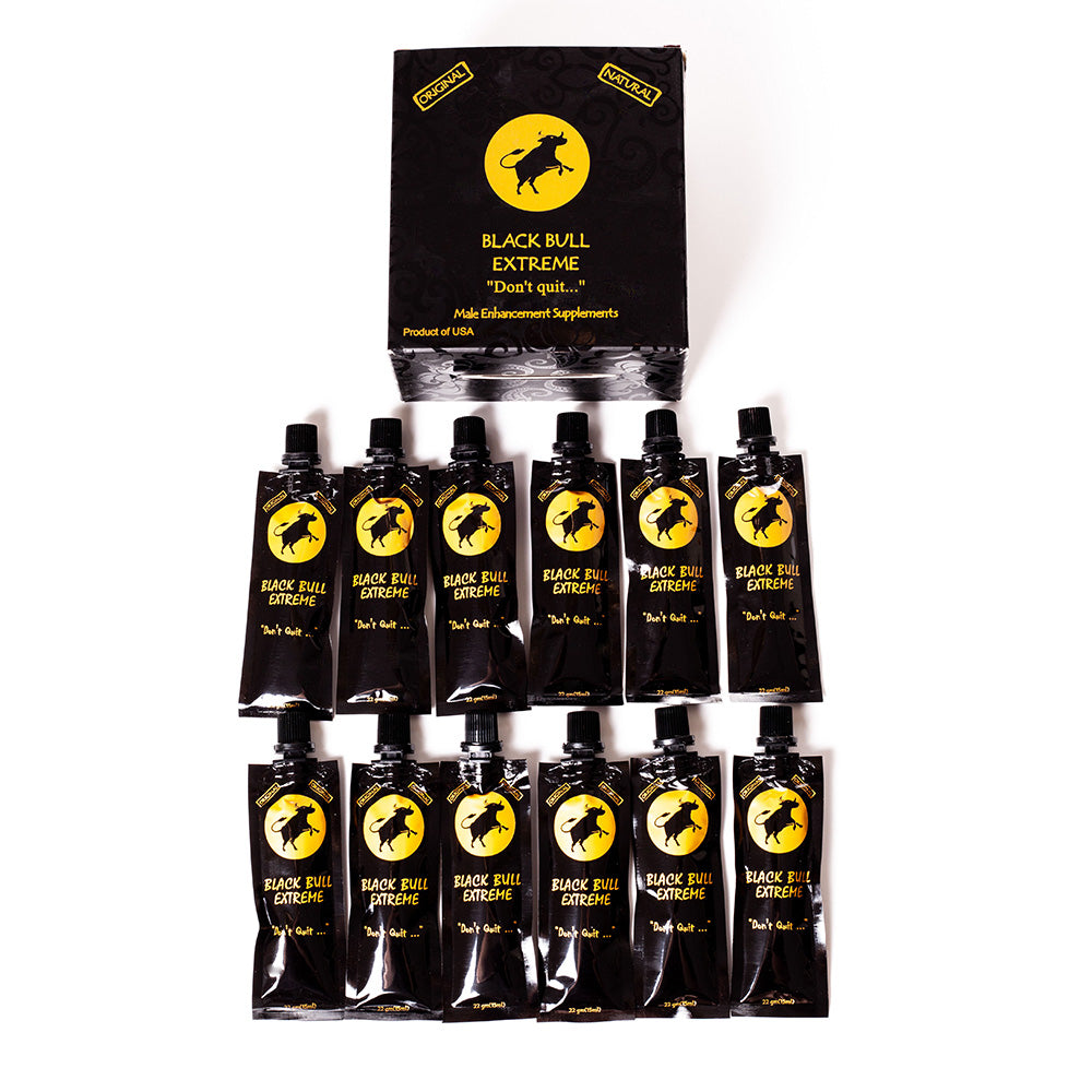 MIEL BLACK BULL O TORO NEGRO 12 SOBRES DE 22G ORIGINAL