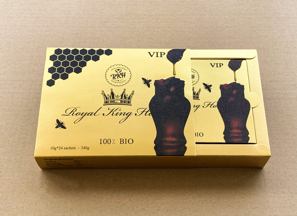 MIEL ROYAL KING HONEY CON 24 SOBRES DE 10G NATURALES