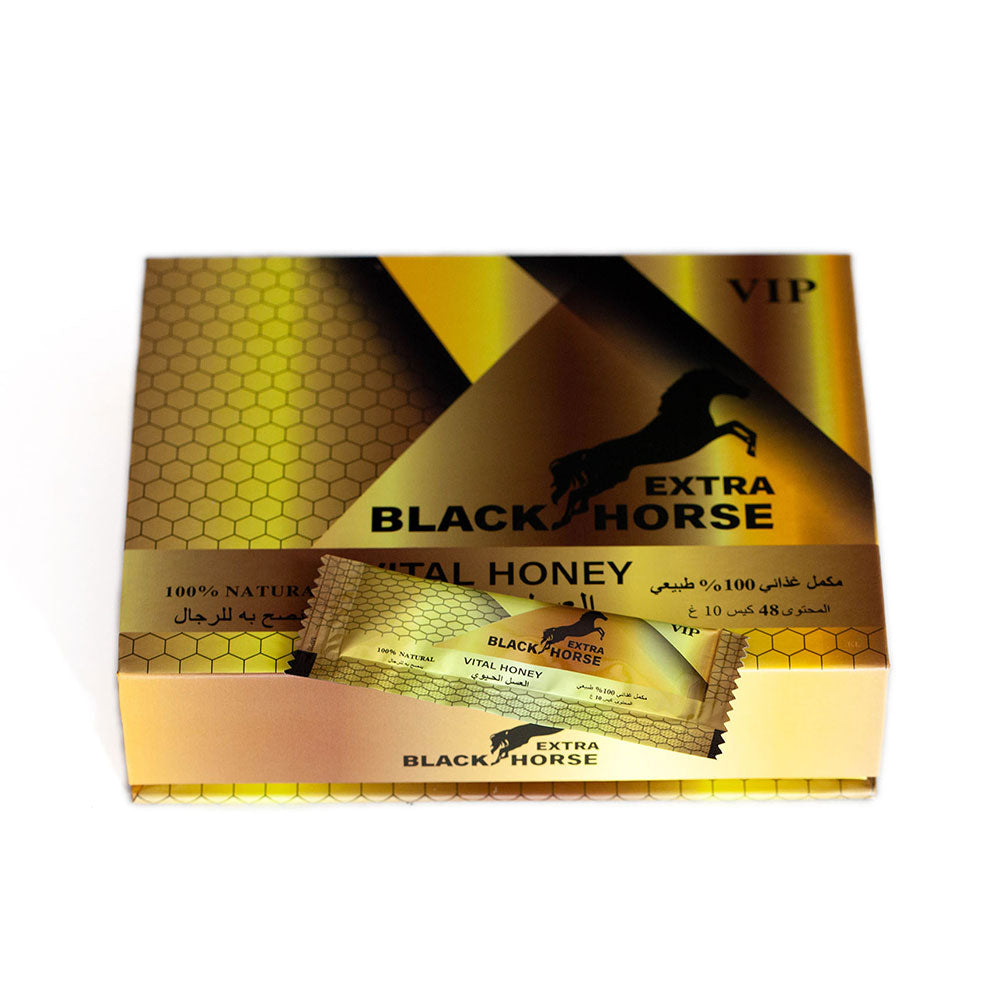 MIEL BLACK HORSE EXTRA DE 48 SOBRES DE 10G ORIGINAL