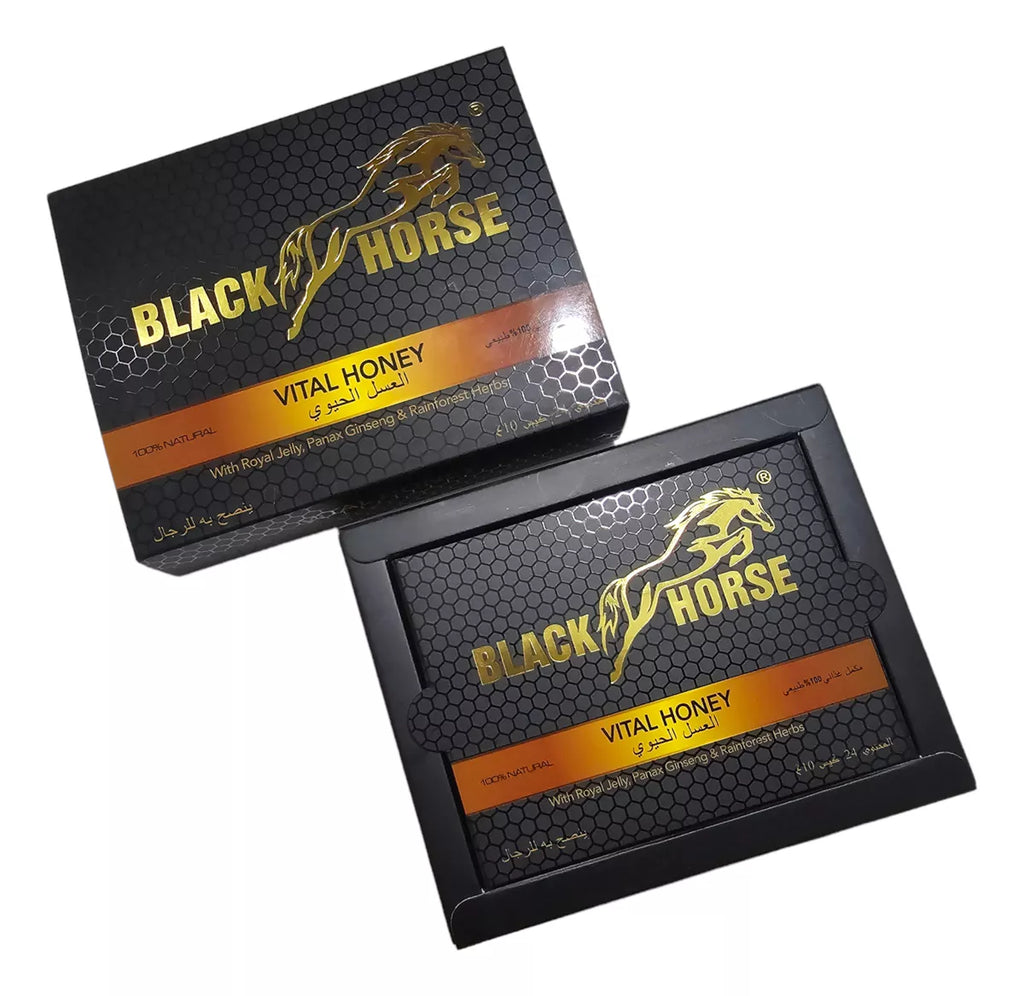 MIEL BLACK HORSE DE VITAL 24 SOBRES DE 10g ORIGINAL