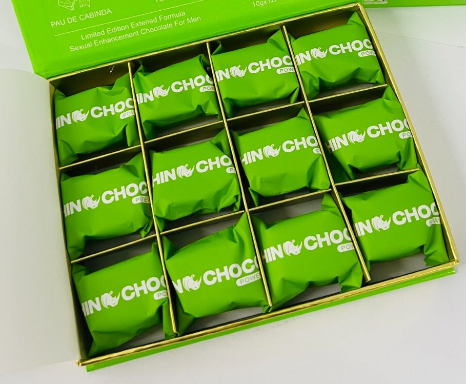 CHOCOLATES RHINOCHOCO SABOR MENTA 12 UNIDADES DE 10G