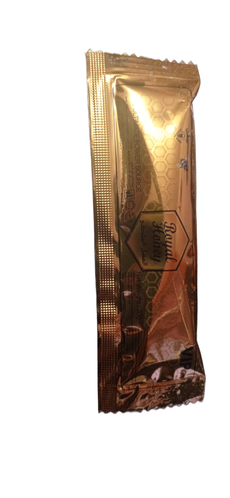 ROYAL HONEY VIP HEXAGONAL CON 24 SOBRES DE 20G TURCAS